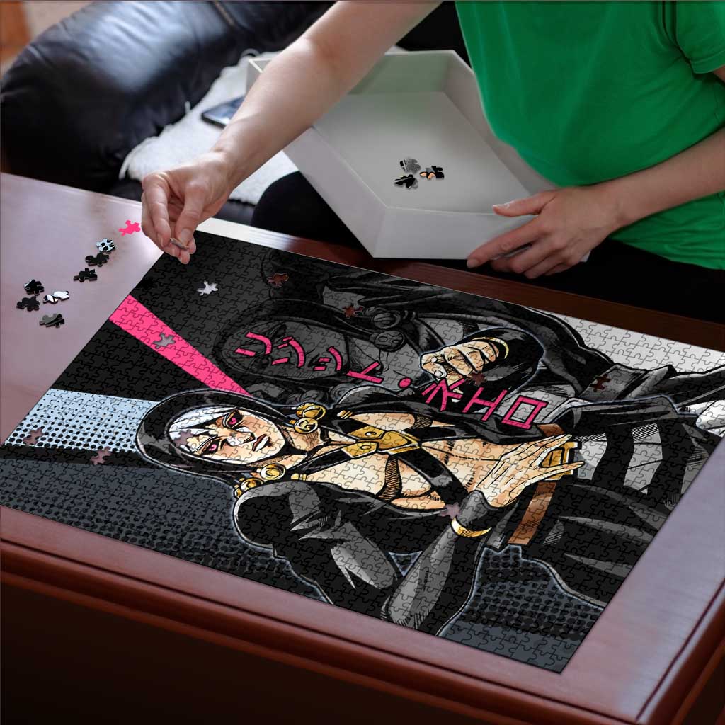 Risotto Nero JoJo’s Bizarre Adventure Puzzle with Dark Manga Style Graphic - The Mazicc