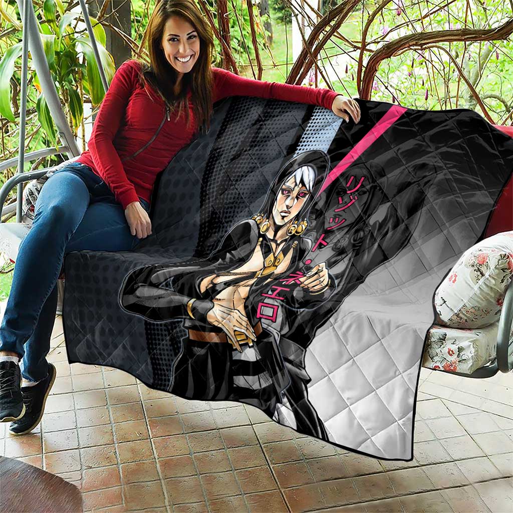 Risotto Nero JoJo’s Bizarre Adventure Quilt with Dark Manga Style Graphic - The Mazicc