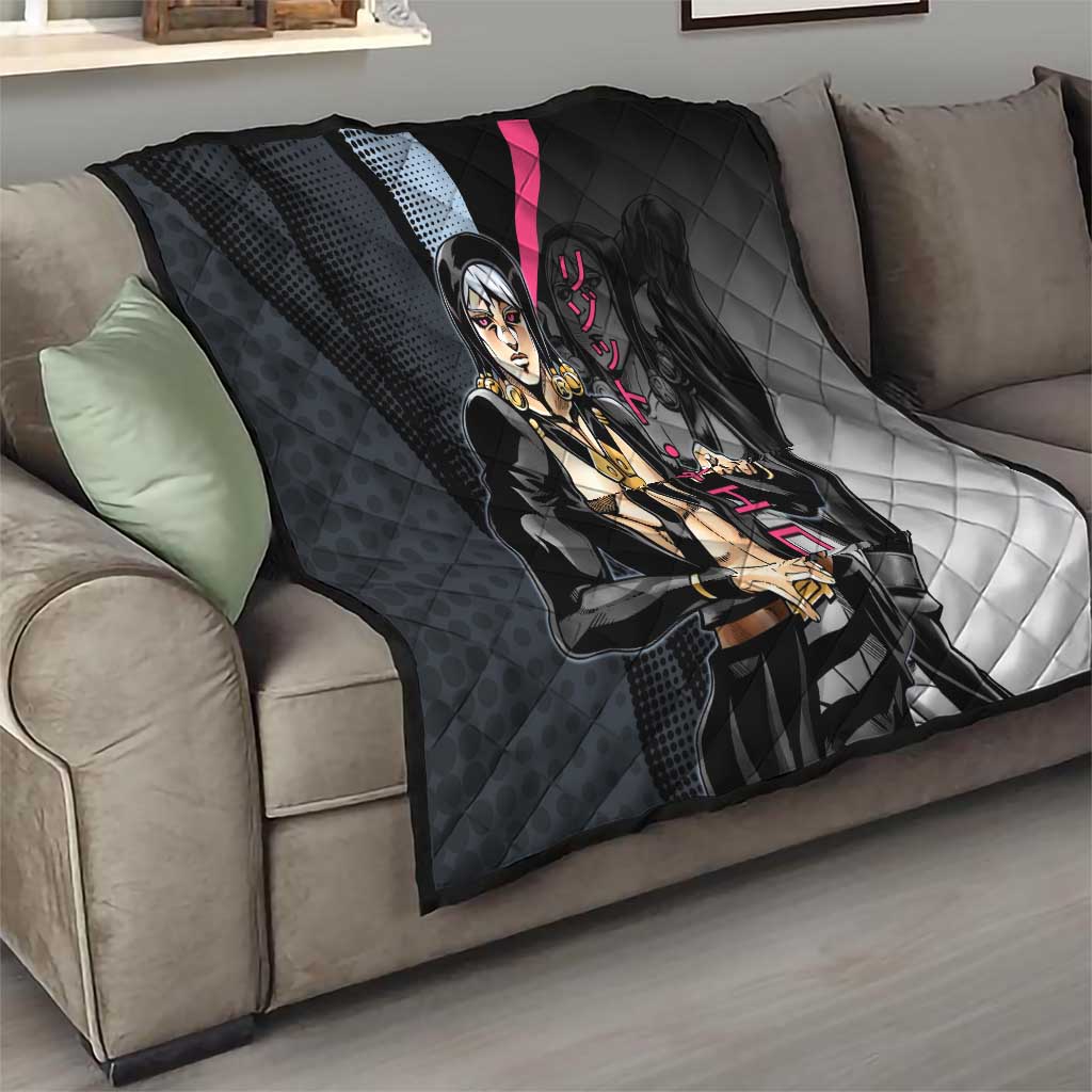 Risotto Nero JoJo’s Bizarre Adventure Quilt with Dark Manga Style Graphic - The Mazicc