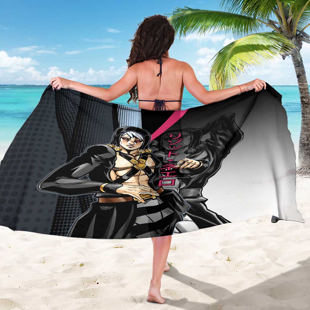 Risotto Nero JoJo’s Bizarre Adventure Sarong with Dark Manga Style Graphic - The Mazicc