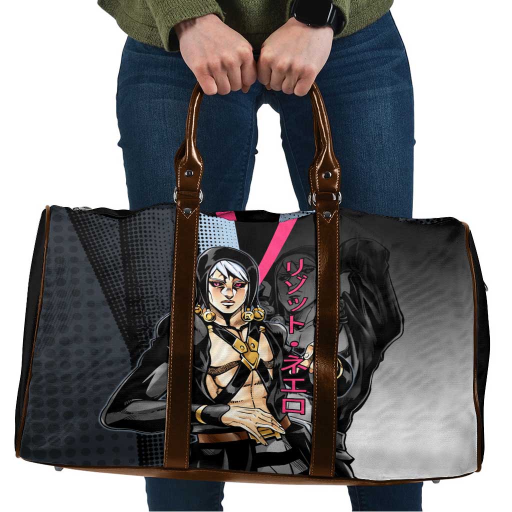 Risotto Nero JoJo’s Bizarre Adventure Travel Bag with Dark Manga Style Graphic - The Mazicc
