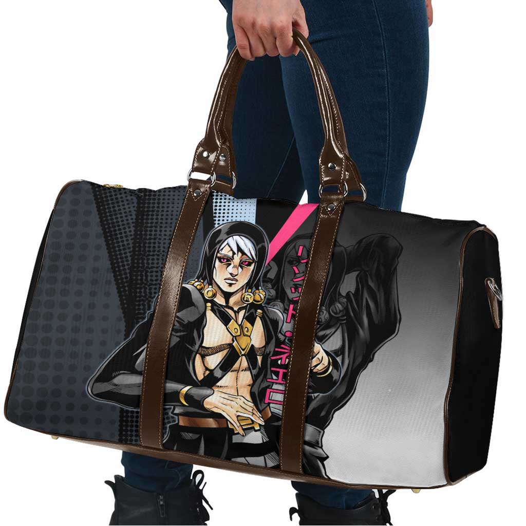 Risotto Nero JoJo’s Bizarre Adventure Travel Bag with Dark Manga Style Graphic - The Mazicc