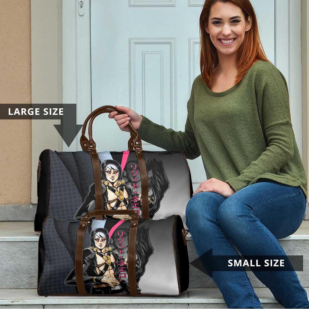 Risotto Nero JoJo’s Bizarre Adventure Travel Bag with Dark Manga Style Graphic - The Mazicc