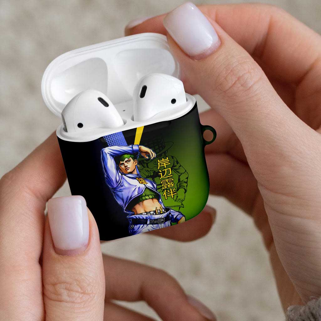 Rohan Kishibe JoJo’s Bizarre Adventure AirPods Case with Heaven's Door Stand and Manga Style - The Mazicc