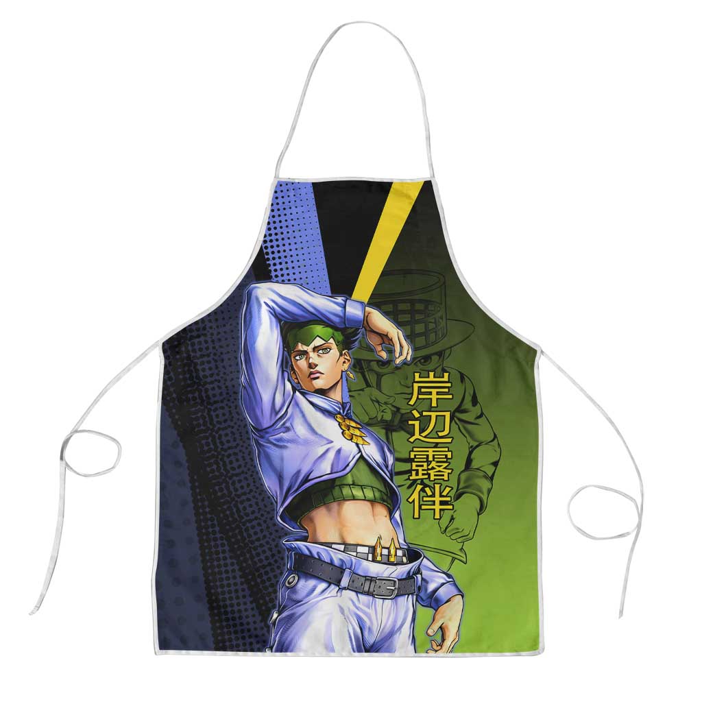 Rohan Kishibe JoJo’s Bizarre Adventure Apron with Heaven's Door Stand and Manga Style - The Mazicc
