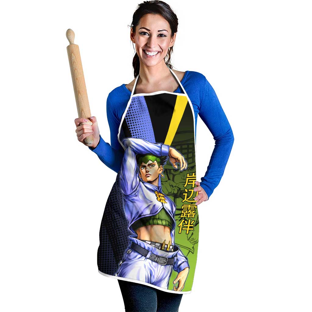 Rohan Kishibe JoJo’s Bizarre Adventure Apron with Heaven's Door Stand and Manga Style - The Mazicc