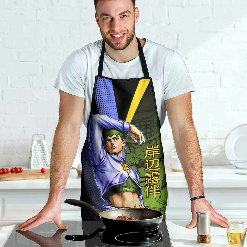 Rohan Kishibe JoJo’s Bizarre Adventure Apron with Heaven's Door Stand and Manga Style - The Mazicc