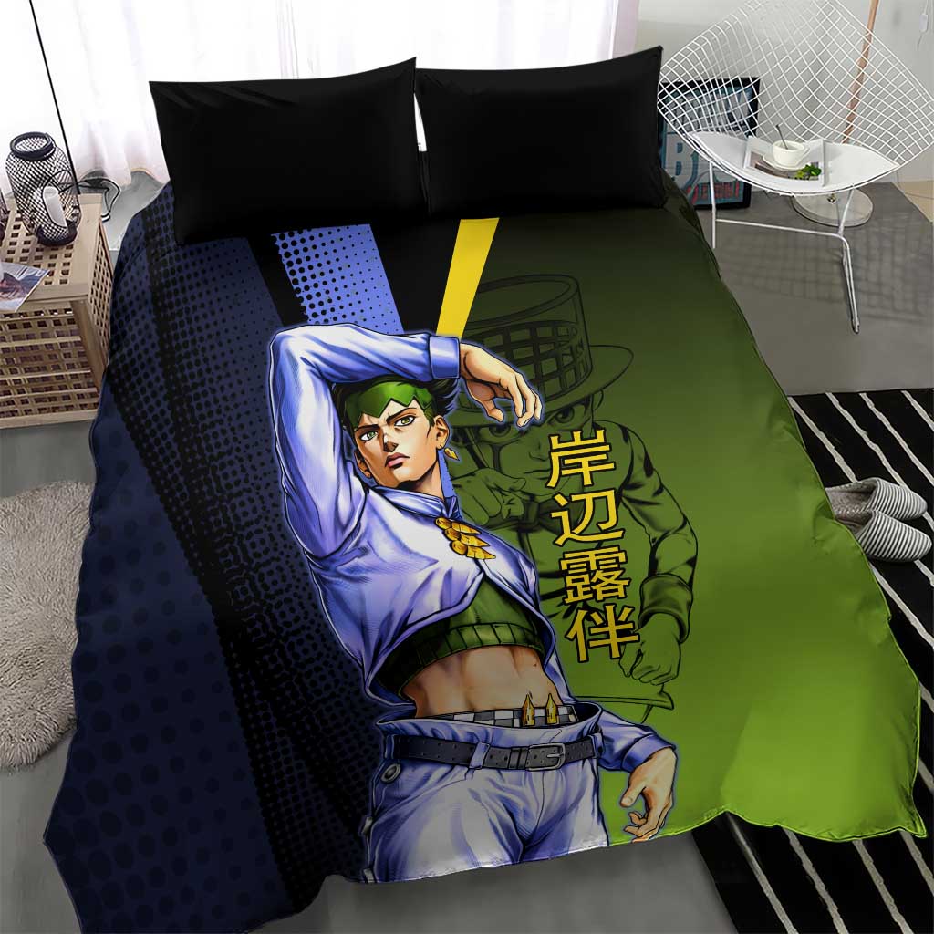 Rohan Kishibe JoJo’s Bizarre Adventure Bedding Set with Heaven's Door Stand and Manga Style - The Mazicc