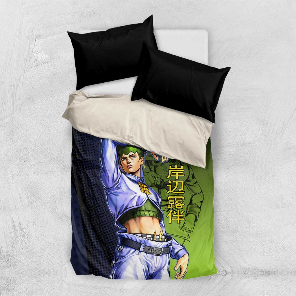 Rohan Kishibe JoJo’s Bizarre Adventure Bedding Set with Heaven's Door Stand and Manga Style - The Mazicc