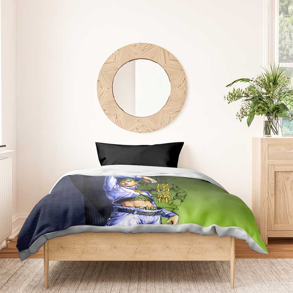 Rohan Kishibe JoJo’s Bizarre Adventure Bedding Set with Heaven's Door Stand and Manga Style - The Mazicc