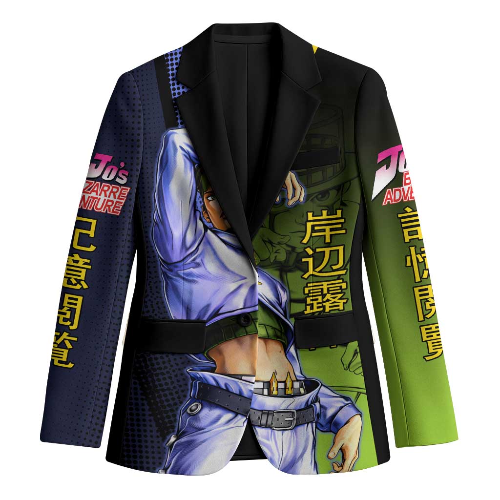 Rohan Kishibe JoJo’s Bizarre Adventure Blazer with Heaven's Door Stand and Manga Style - The Mazicc
