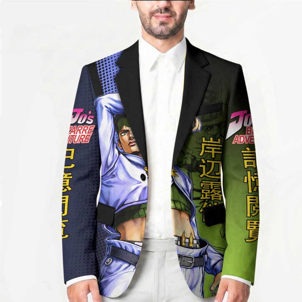 Rohan Kishibe JoJo’s Bizarre Adventure Blazer with Heaven's Door Stand and Manga Style - The Mazicc