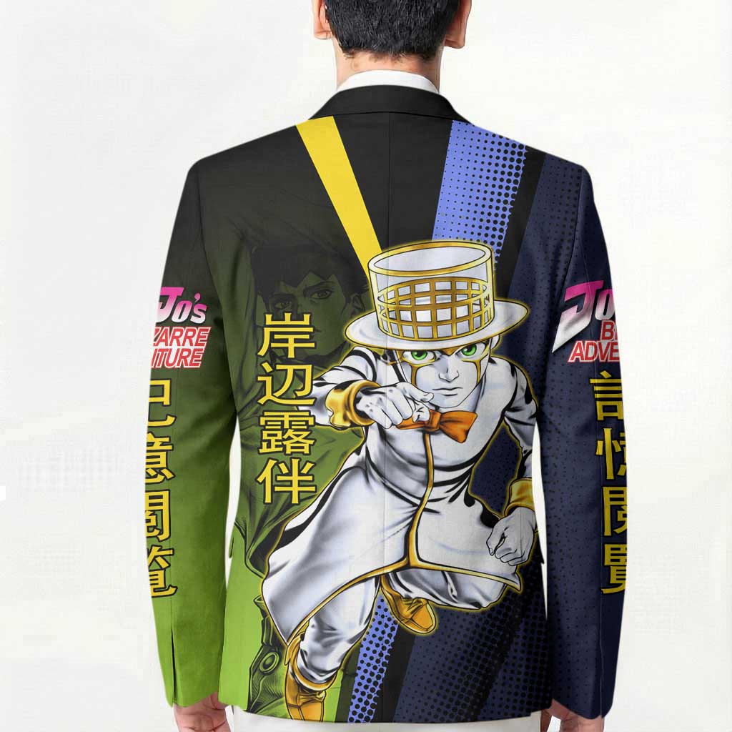 Rohan Kishibe JoJo’s Bizarre Adventure Blazer with Heaven's Door Stand and Manga Style - The Mazicc