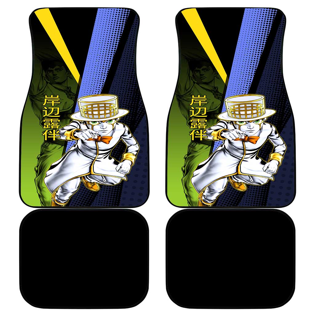 Rohan Kishibe JoJo’s Bizarre Adventure Car Mats with Heaven's Door Stand and Manga Style - The Mazicc