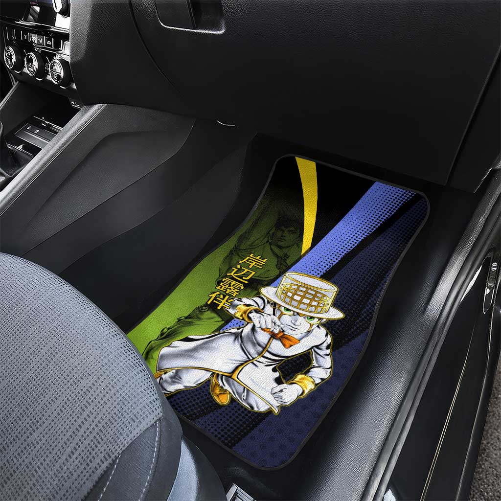 Rohan Kishibe JoJo’s Bizarre Adventure Car Mats with Heaven's Door Stand and Manga Style - The Mazicc