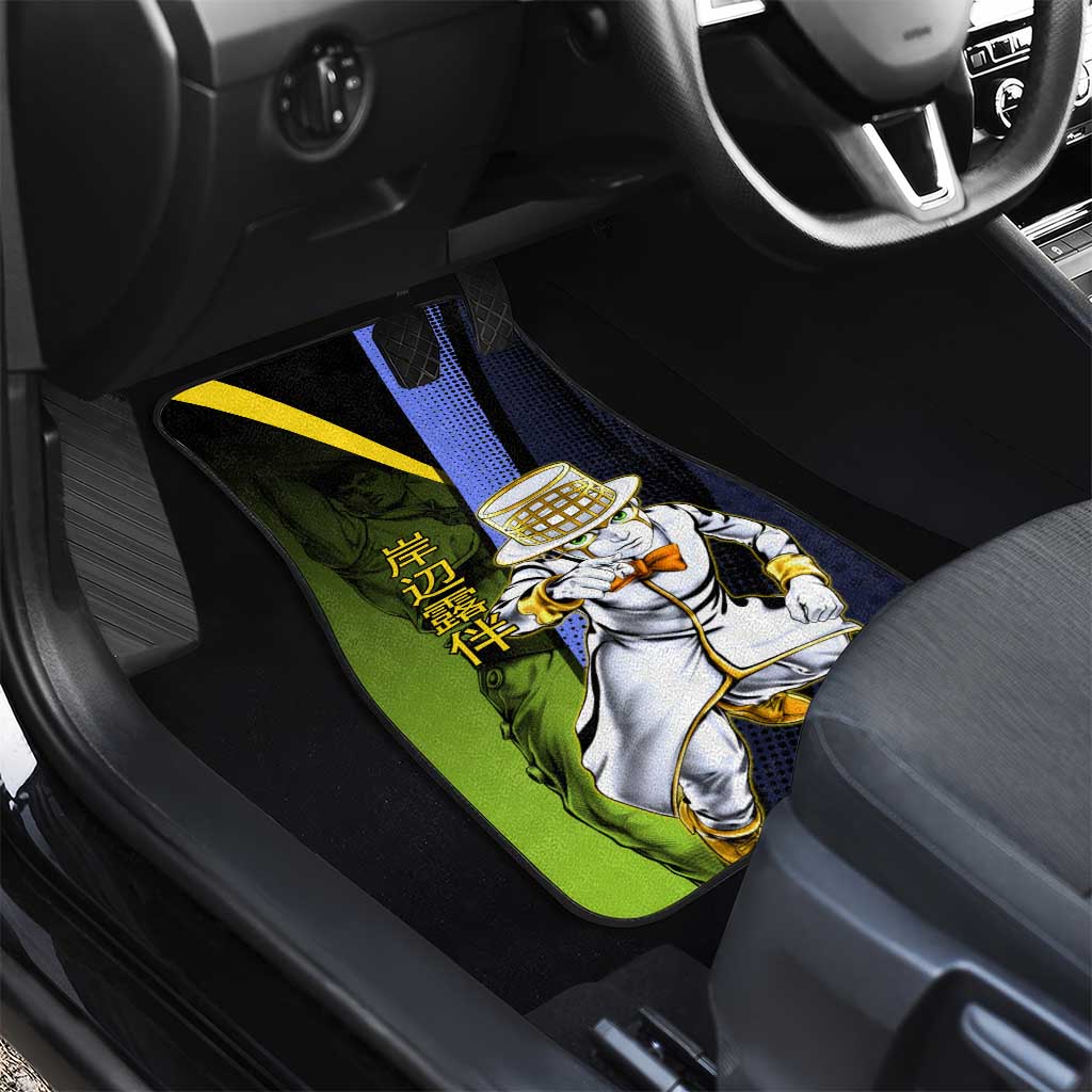 Rohan Kishibe JoJo’s Bizarre Adventure Car Mats with Heaven's Door Stand and Manga Style - The Mazicc