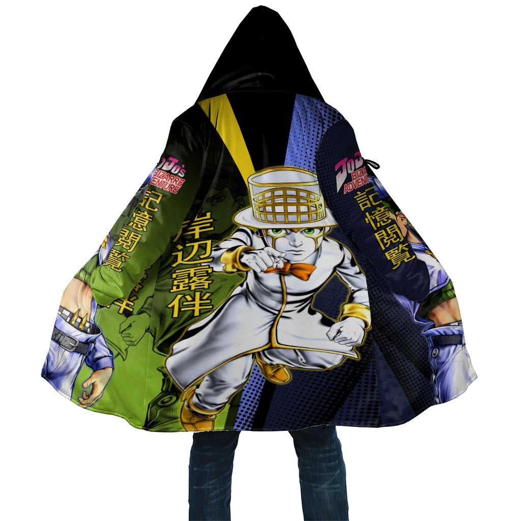 Rohan Kishibe JoJo’s Bizarre Adventure Cloak with Heaven's Door Stand and Manga Style - The Mazicc