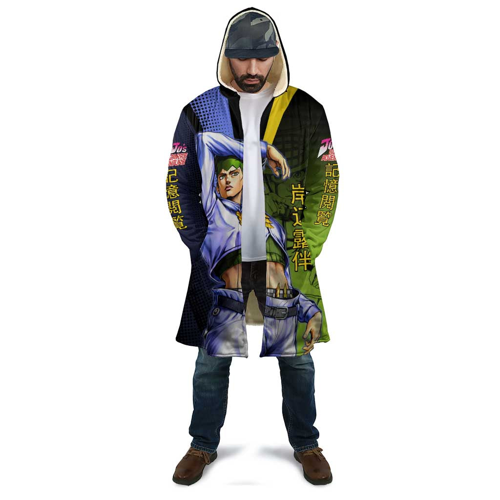 Rohan Kishibe JoJo’s Bizarre Adventure Cloak with Heaven's Door Stand and Manga Style - The Mazicc