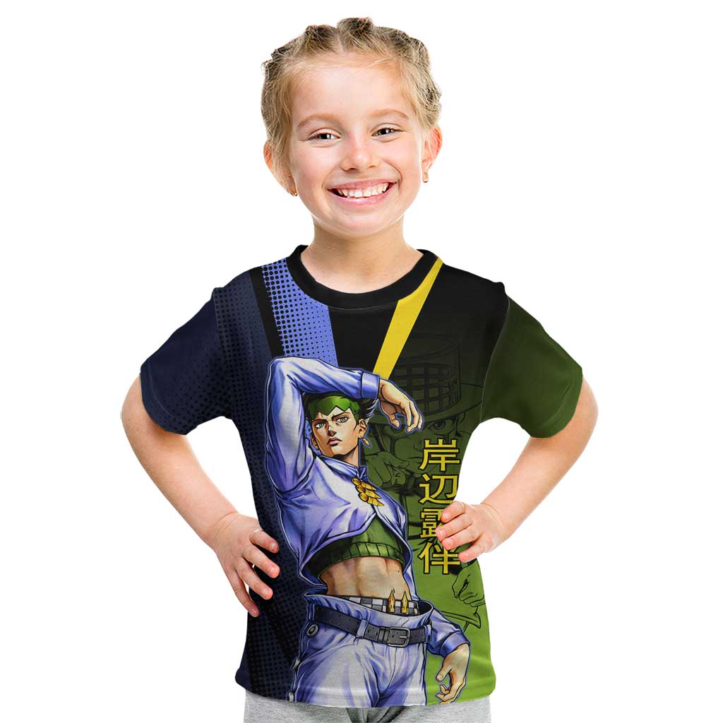 Rohan Kishibe JoJo’s Bizarre Adventure Kid T Shirt with Heaven's Door Stand and Manga Style - The Mazicc