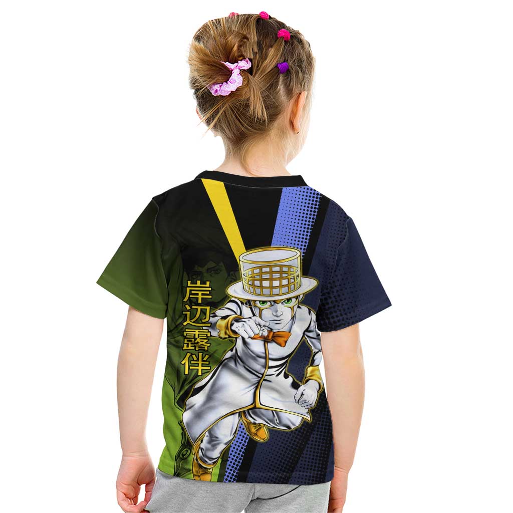 Rohan Kishibe JoJo’s Bizarre Adventure Kid T Shirt with Heaven's Door Stand and Manga Style - The Mazicc