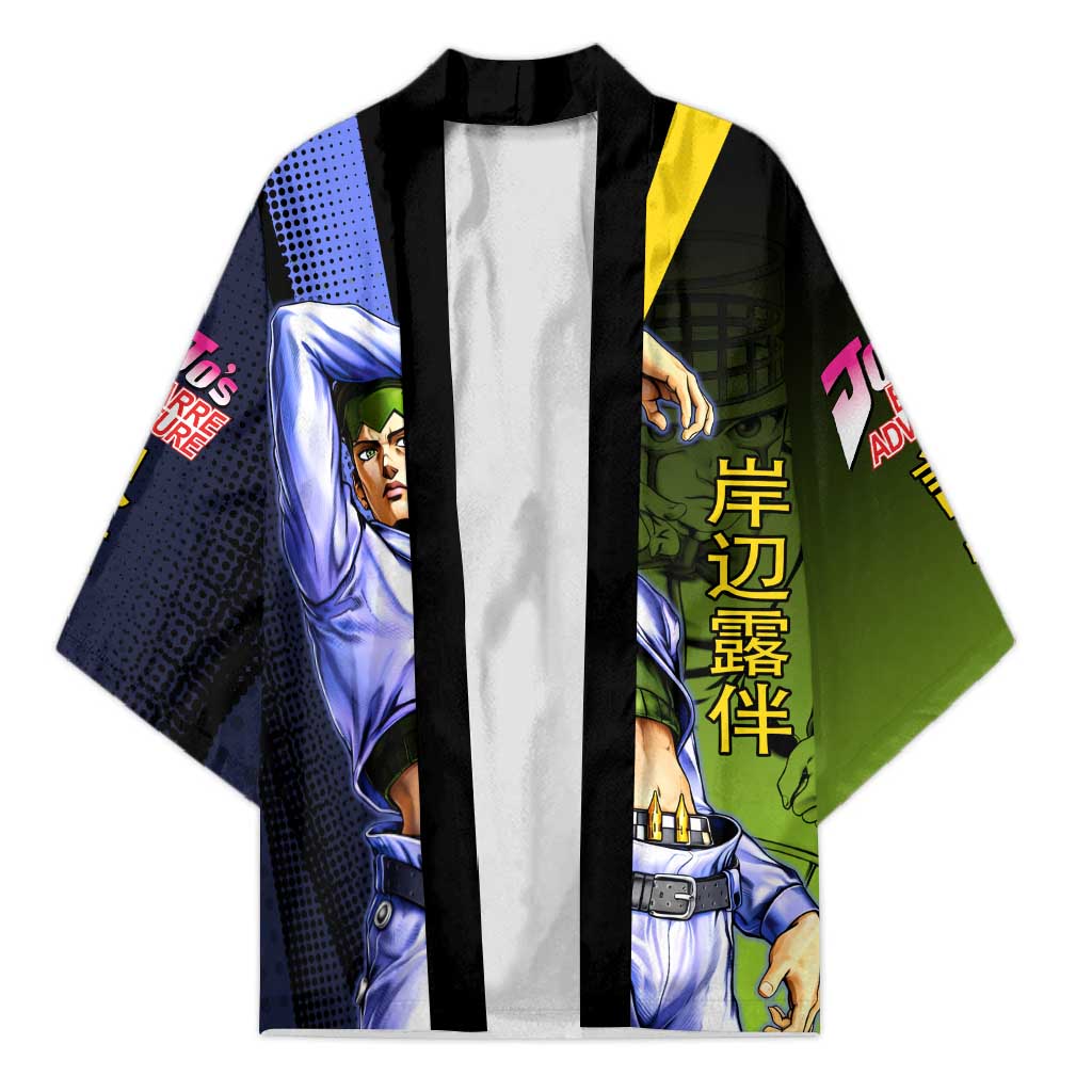 Rohan Kishibe JoJo’s Bizarre Adventure Kimono with Heaven's Door Stand and Manga Style - The Mazicc
