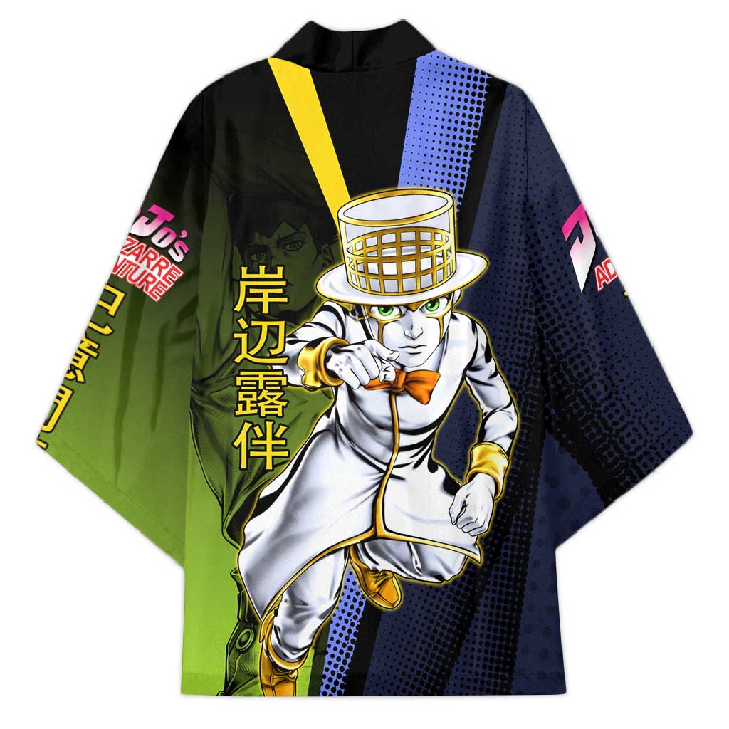 Rohan Kishibe JoJo’s Bizarre Adventure Kimono with Heaven's Door Stand and Manga Style - The Mazicc