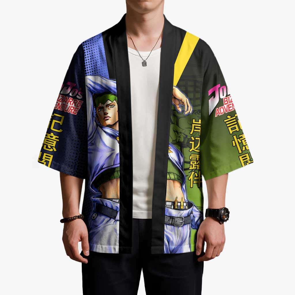 Rohan Kishibe JoJo’s Bizarre Adventure Kimono with Heaven's Door Stand and Manga Style - The Mazicc