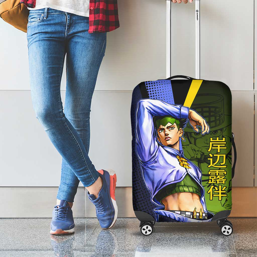 Rohan Kishibe JoJo’s Bizarre Adventure Luggage Cover with Heaven's Door Stand and Manga Style - The Mazicc