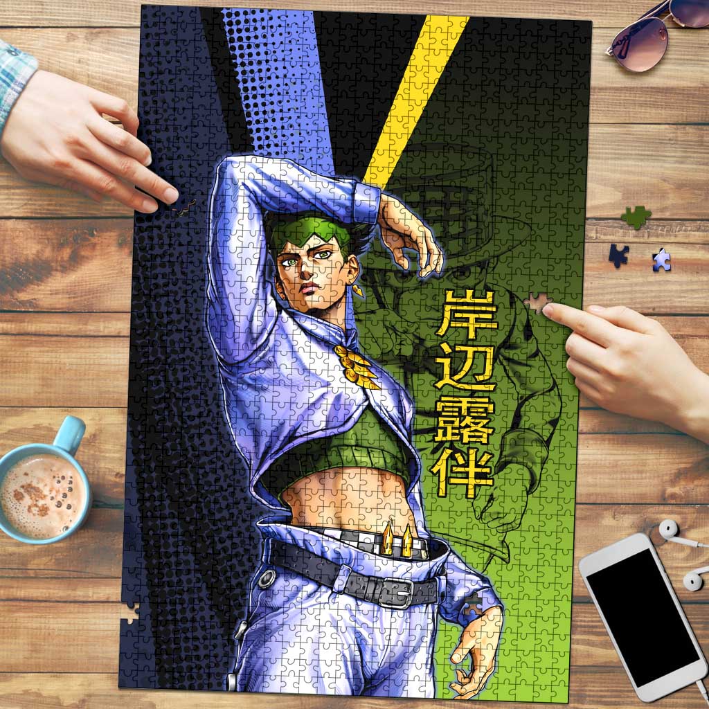 Rohan Kishibe JoJo’s Bizarre Adventure Puzzle with Heaven's Door Stand and Manga Style - The Mazicc