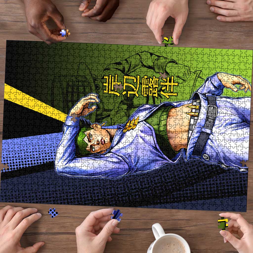 Rohan Kishibe JoJo’s Bizarre Adventure Puzzle with Heaven's Door Stand and Manga Style - The Mazicc