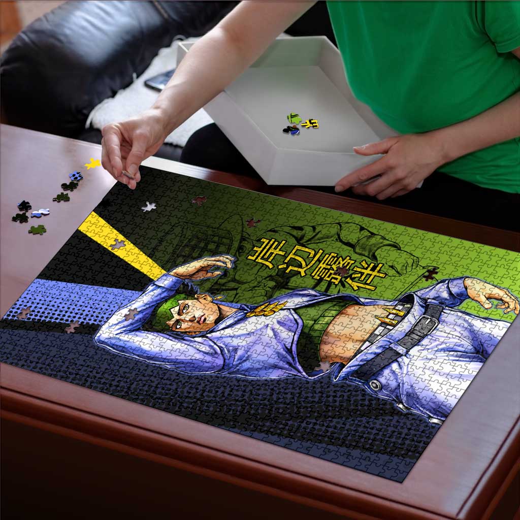 Rohan Kishibe JoJo’s Bizarre Adventure Puzzle with Heaven's Door Stand and Manga Style - The Mazicc