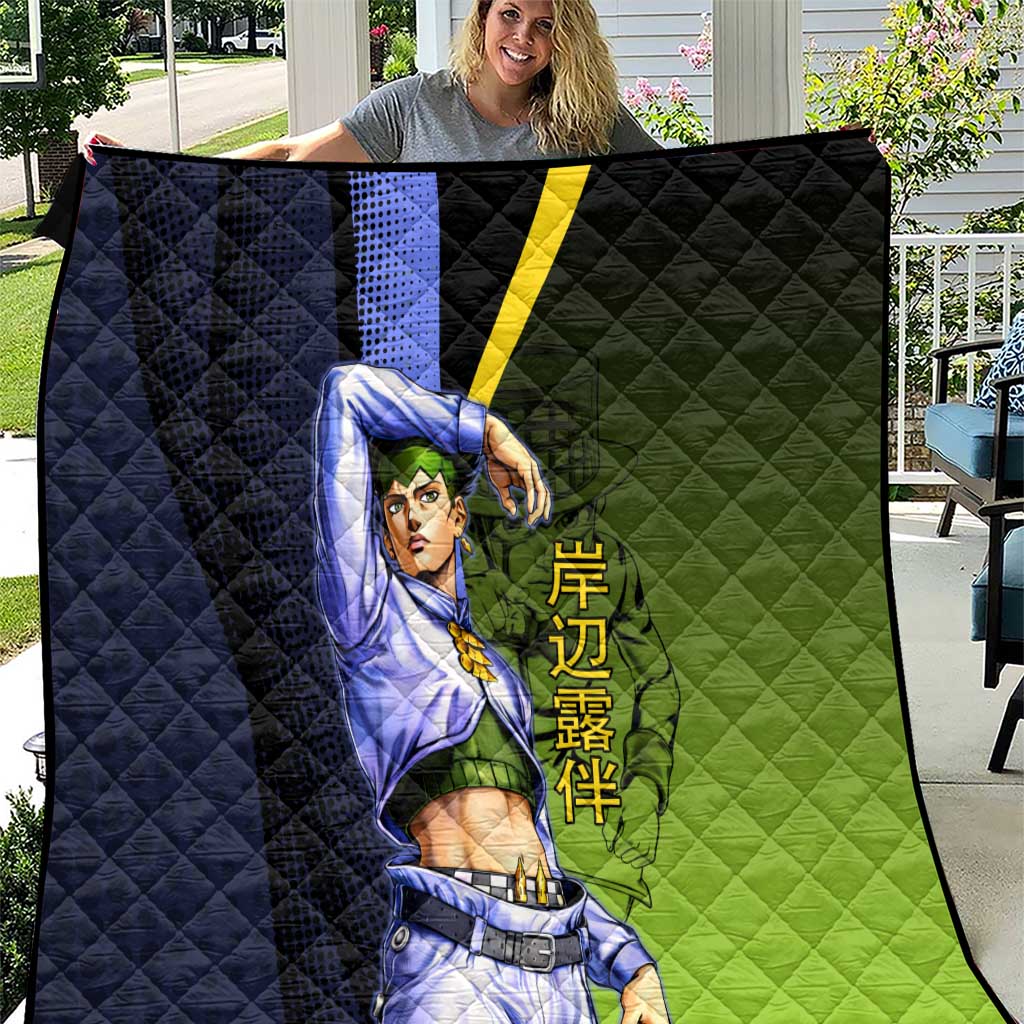 Rohan Kishibe JoJo’s Bizarre Adventure Quilt with Heaven's Door Stand and Manga Style - The Mazicc