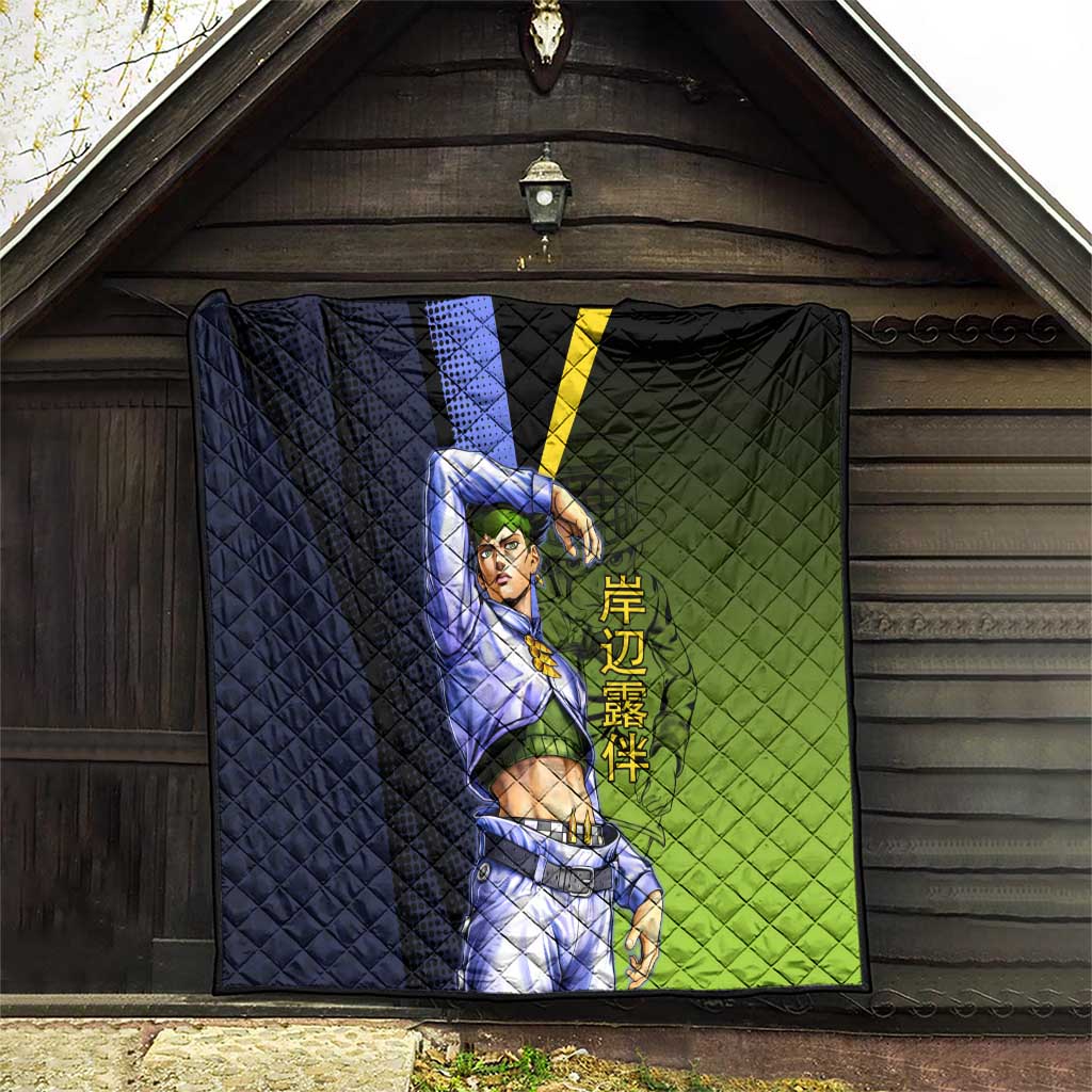 Rohan Kishibe JoJo’s Bizarre Adventure Quilt with Heaven's Door Stand and Manga Style - The Mazicc