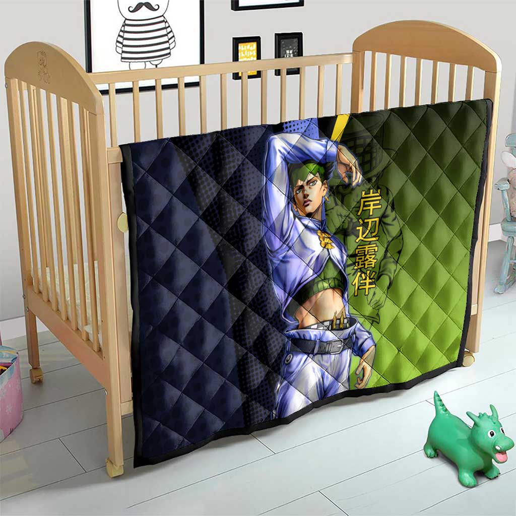 Rohan Kishibe JoJo’s Bizarre Adventure Quilt with Heaven's Door Stand and Manga Style - The Mazicc
