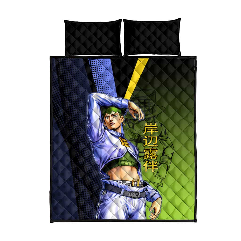 Rohan Kishibe JoJo’s Bizarre Adventure Quilt Bed Set with Heaven's Door Stand and Manga Style - The Mazicc