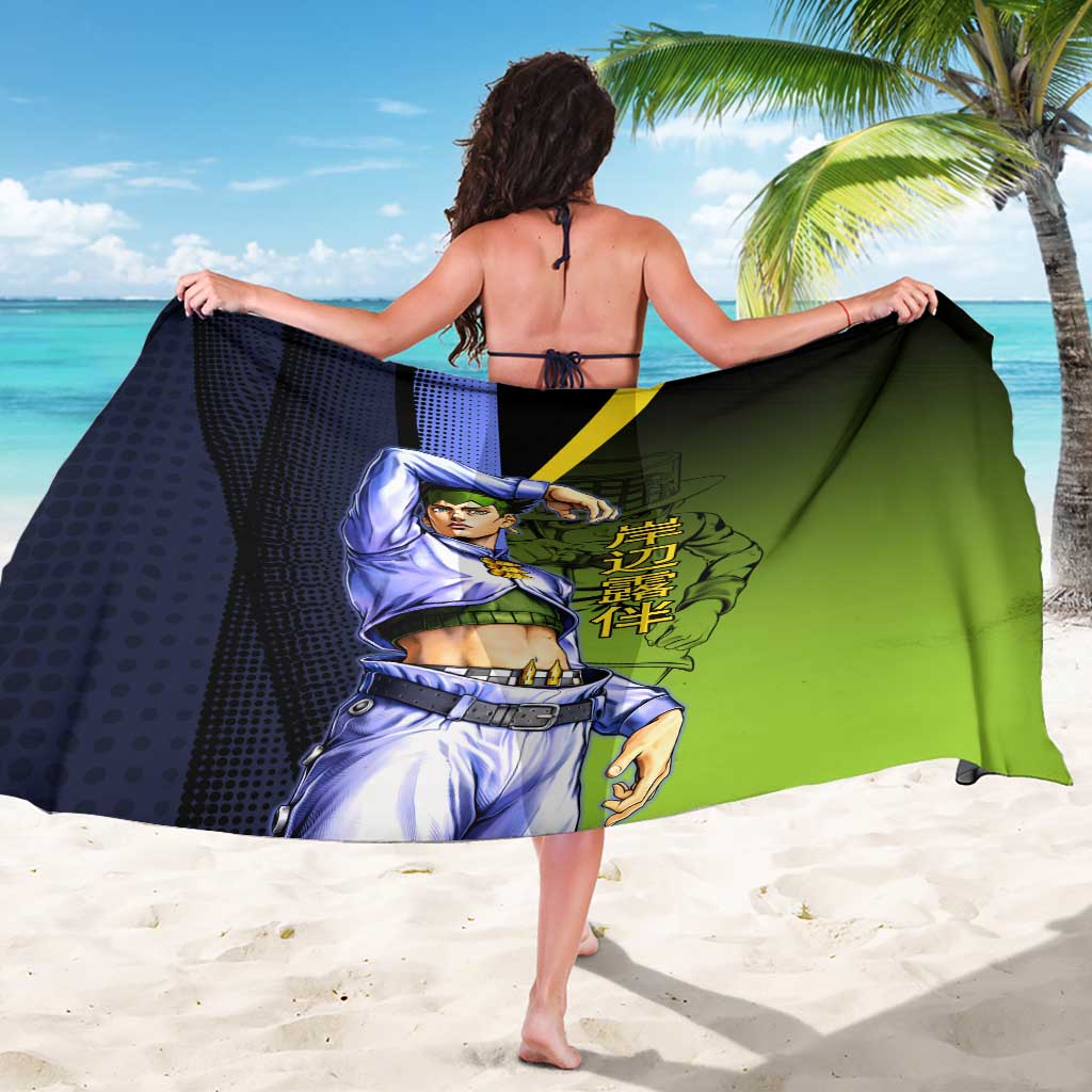 Rohan Kishibe JoJo’s Bizarre Adventure Sarong with Heaven's Door Stand and Manga Style - The Mazicc