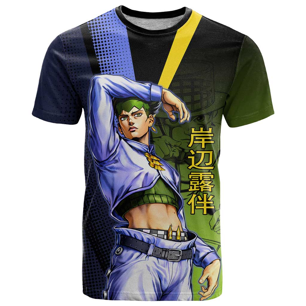 Rohan Kishibe JoJo’s Bizarre Adventure T Shirt with Heaven's Door Stand and Manga Style - The Mazicc
