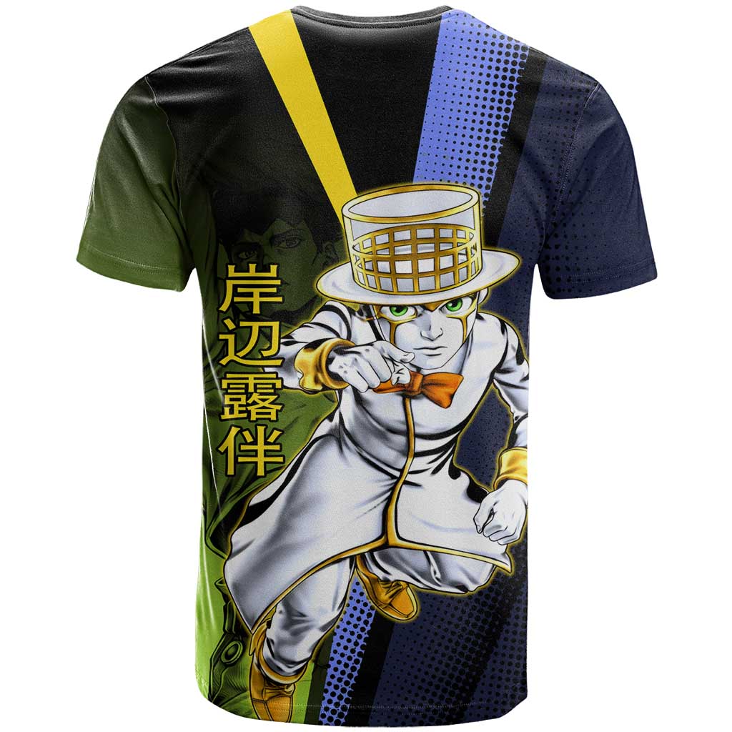 Rohan Kishibe JoJo’s Bizarre Adventure T Shirt with Heaven's Door Stand and Manga Style - The Mazicc