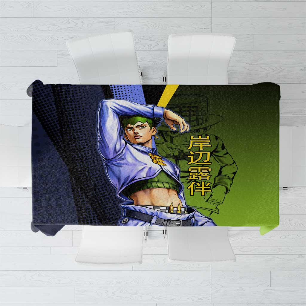 Rohan Kishibe JoJo’s Bizarre Adventure Tablecloth with Heaven's Door Stand and Manga Style - The Mazicc