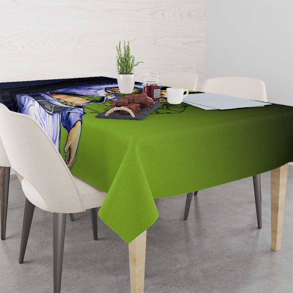 Rohan Kishibe JoJo’s Bizarre Adventure Tablecloth with Heaven's Door Stand and Manga Style - The Mazicc