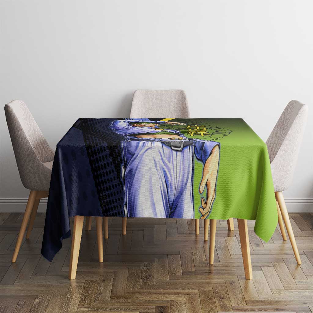 Rohan Kishibe JoJo’s Bizarre Adventure Tablecloth with Heaven's Door Stand and Manga Style - The Mazicc