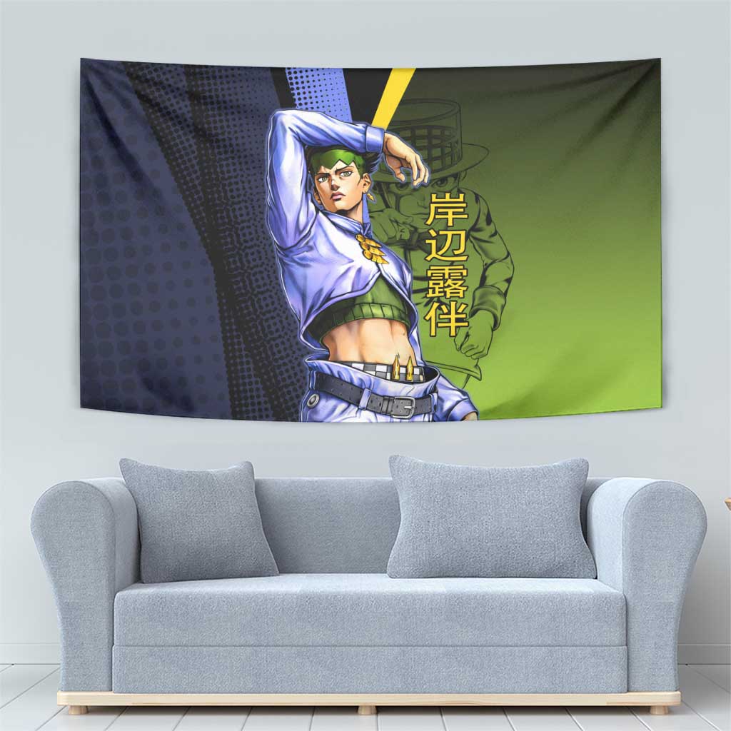 Rohan Kishibe JoJo’s Bizarre Adventure Tapestry with Heaven's Door Stand and Manga Style - The Mazicc