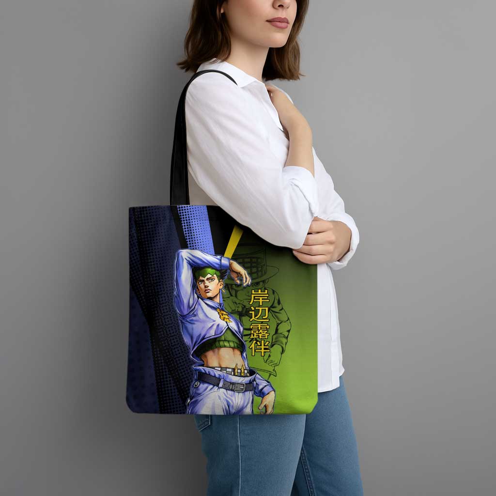 Rohan Kishibe JoJo’s Bizarre Adventure Tote Bag with Heaven's Door Stand and Manga Style - The Mazicc