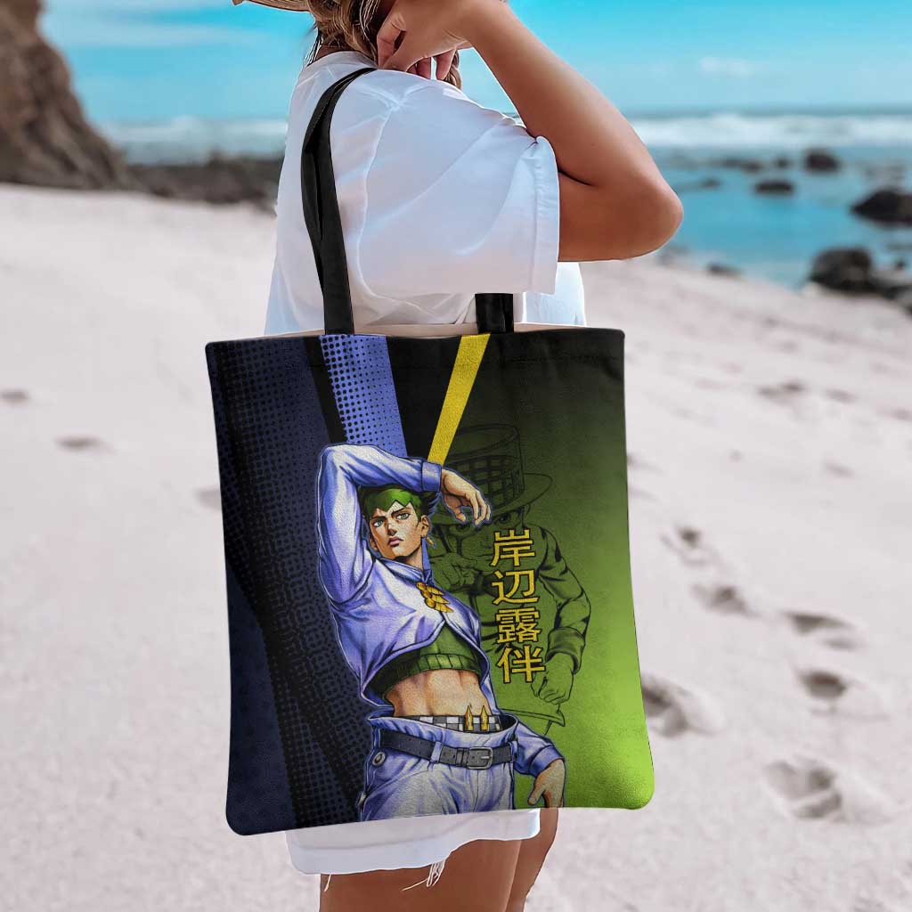 Rohan Kishibe JoJo’s Bizarre Adventure Tote Bag with Heaven's Door Stand and Manga Style - The Mazicc