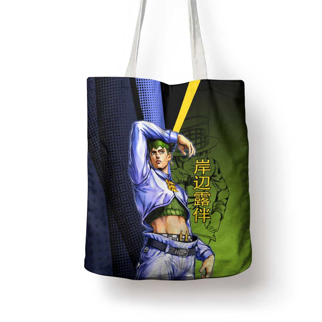 Rohan Kishibe JoJo’s Bizarre Adventure Tote Bag with Heaven's Door Stand and Manga Style - The Mazicc