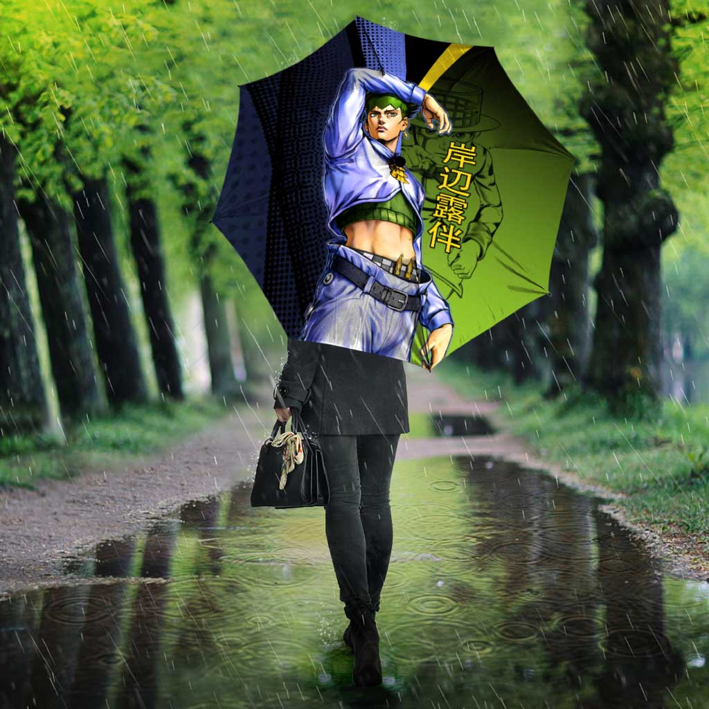 Rohan Kishibe JoJo’s Bizarre Adventure Umbrella with Heaven's Door Stand and Manga Style - The Mazicc