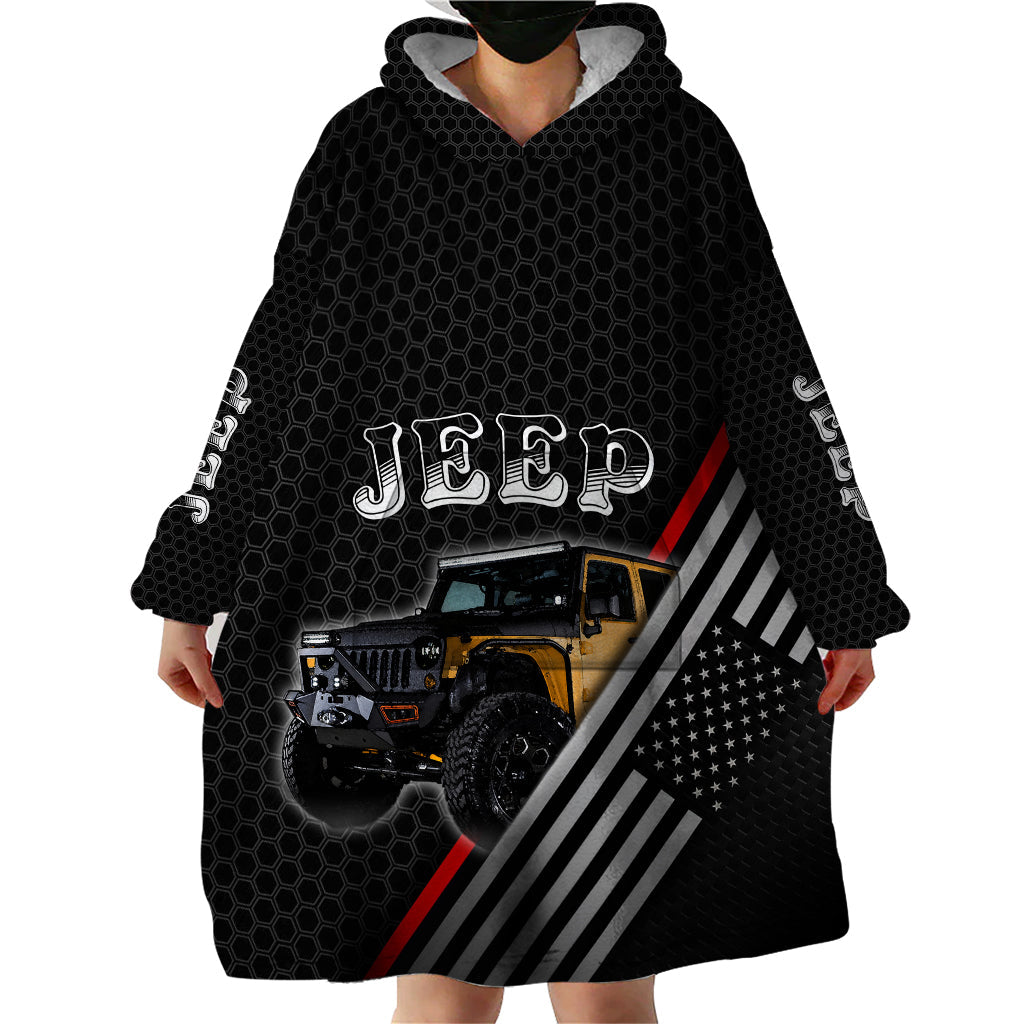 jeep-jamboree-usa-wearable-blanket-hoodie-metallmesh-texture-mix-american-flag