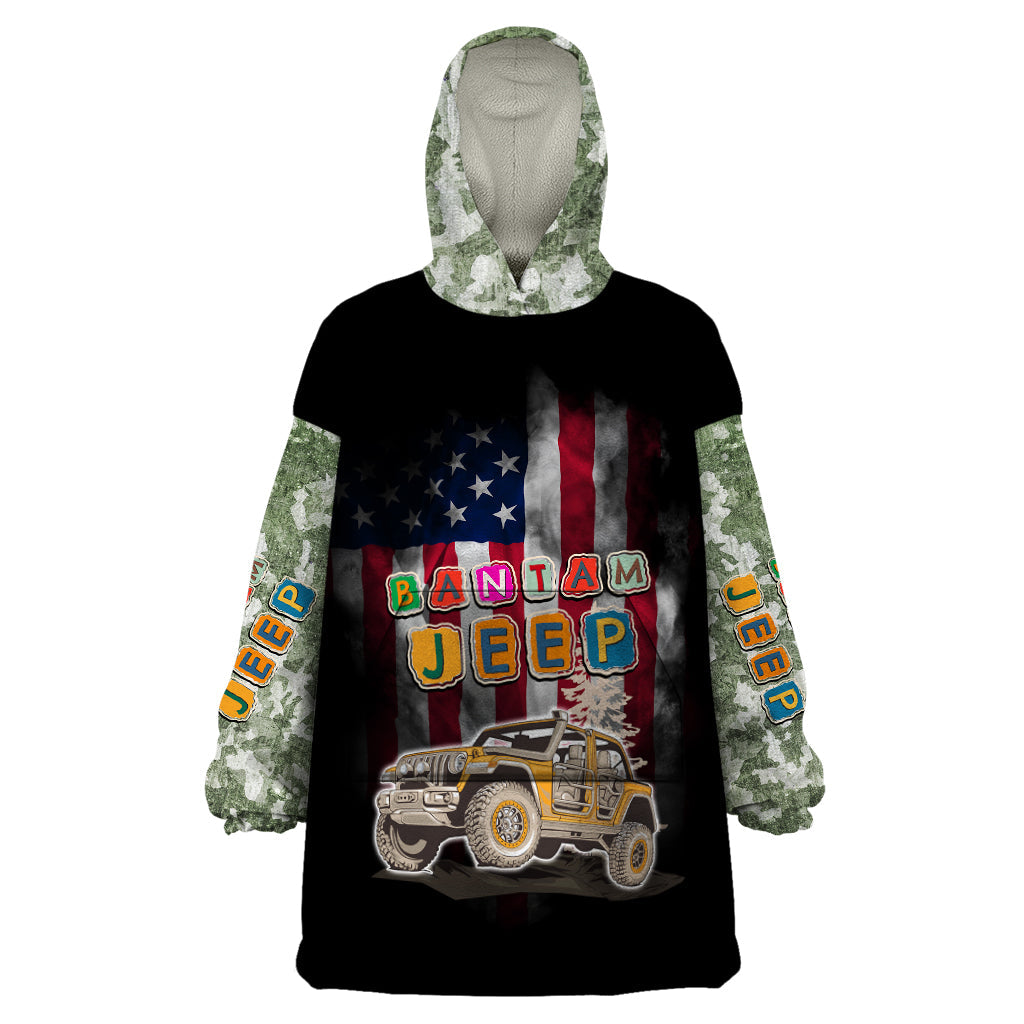 green-jeep-camouflage-wearable-blanket-hoodie-bantam-jeep-heritage-festival-2023