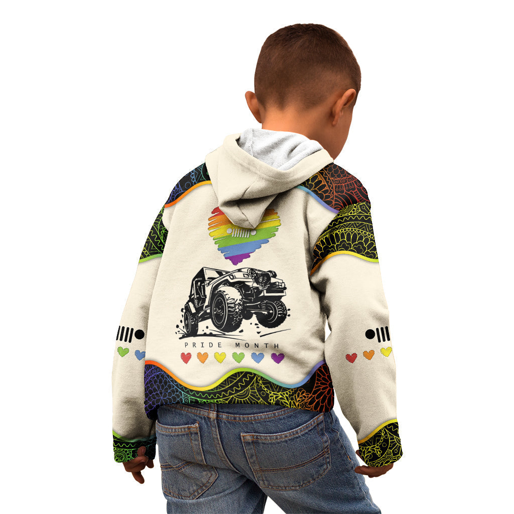 jeep-pride-month-kid-hoodie-floral-pattern-and-heart-with-lgbt-flag