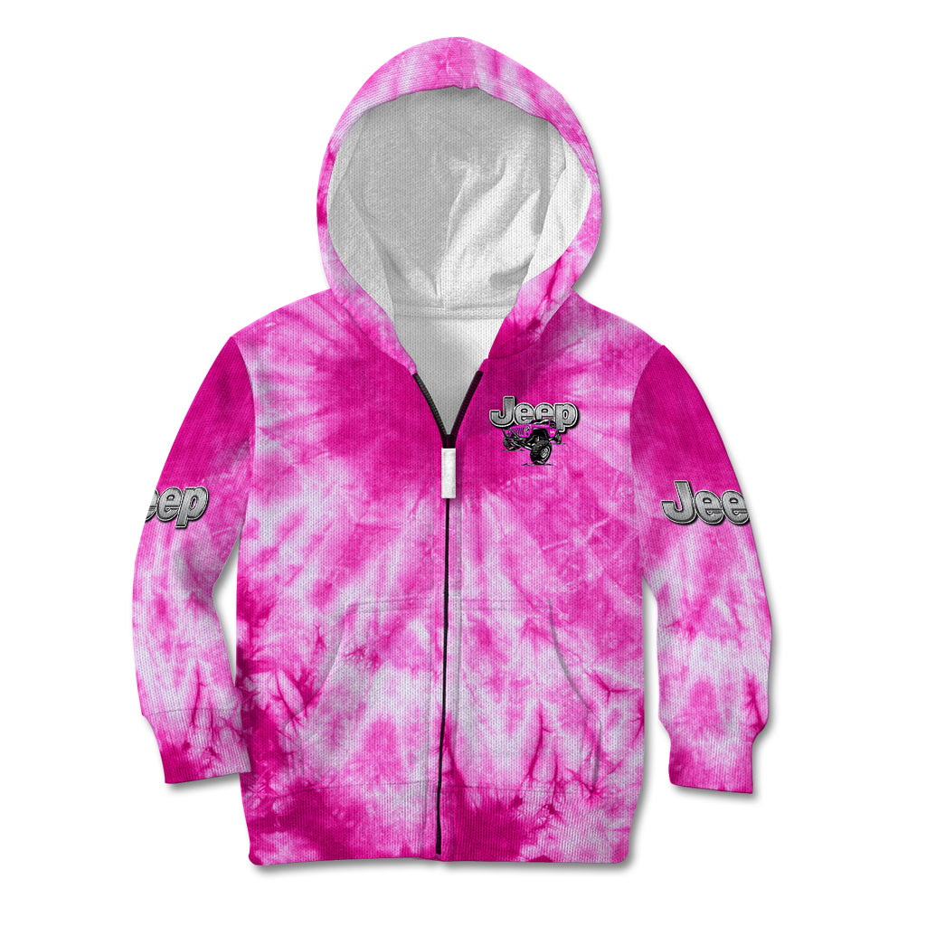 pink-jeep-tie-dye-kid-hoodie-im-a-flip-flops-jeep-and-ocean-kinda-girl